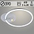 Люстра DK06095/1+1 PR WH+CR белый/хром 56W+5W LED 3000-6500K d590 ПДУ(ИК) диммер, HN23