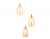 Светильник подвесной Ambrella TR3549/3 GD/TI золото/янтарь E14 max 40W 370*130*1000