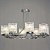 Люстра DWS2104/8 CH хром 8х40 E27 d590 h400, SHGN22