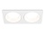 Светильник встраиваемый TN52343/2 SWH/GWH белый песок/белый глянец GX53 max 12W 220*115*25