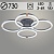 Люстра DK06093/4 PR SILVER+FGD серебро/золото 128W LED 3000K-6000K d730 ПДУ(ИК) диммер, HN24