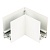 Коннектор для накладных магнитных шинопроводов UBX-MS21/35 WHITE 35мм.Угловой. Горизонтальный. Белый