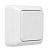 Выключатель 1-клавишный IP20 10А, серия Альфа, белый (1/200)