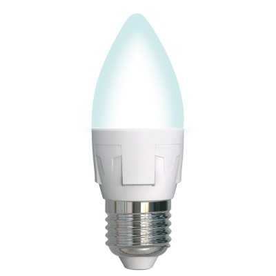 Лампа светодиодная UNIEL LED-C37 7W/4000K/E27/FR/DIM PLP01WH картон
