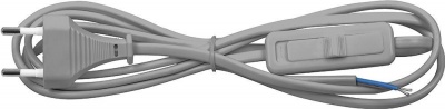 Сетевой шнур FERON с выключателем 1.9м 230V серый /KF-HK-1 (200)