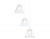 Светильник подвесной Ambrella TR3553/3 WH/CL/FR белый/прозрачный/белый матовый E27/3 max40W D340*800