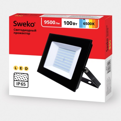 Прожектор светодиодный Sweko SFL-SL-100W-230-6500K-BL