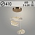 Люстра S2118/3 FGD золото LED 3х7W 3000K+6500K RC ПДУ d410, QH22
