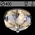 Люстра 55725/400 CR хром 4х40W E14 LED-WT ПДУ d400