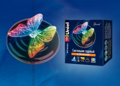 Светильник садовый на солн.бат. UNIEL USL-S-115/PT090 Magic butterfly
