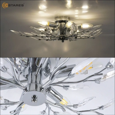 Люстра ESTARES VIOLA 6xE14-600х150-CHROME/CRYSTAL-220-IP20