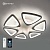 Люстра светодиодная ESTARES ROOM 120W 6TR-APP-520x70-WHITE/WHITE-220-IP20 Управляемая