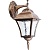 Светильник FERON PL612 60W 230V E27 145*195*340мм черное золото (на стену вниз)