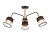 Светильник подвесной Ambrella TR4740/3 BK/LW черный/светлое дерево E27/3 max 40W D760*350