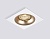 Светильник Ambrella TN102728 WH/GD белый/золото GU5.3 92*92*23 встраиваемый