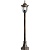 Светильник FERON PL6306 60W E27 230V черное золото (столб 1000мм) 160*160*970мм