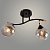 Люстра XA1588B/2 BK+FGD+WOOD черный/золото/дерево 2х60W E27 d460 h280, HN24
