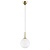 813032 Подвес GLOBO 1х40W E14 gold/white