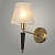 Бра MBGD40618/1W BRASS+BK латунь/черный абажур 1х40W E14 h310, 24