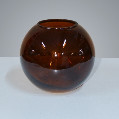 Ваза Аквариум 5578/180 шоколад/прозрачный