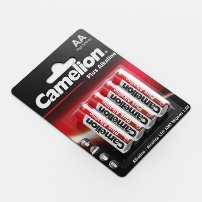 Батарейка CAMELION LR6 Plus Alkaline BL-4 (BP-4), 1.5В (4/48/576)