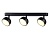 Светильник накладной AMBRELLA TN71018/3 BK черный GX53/3 max 12W 400*80*90 поворотный