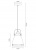 Светильник подвесной CAMELION PL-428S-1 С73 серый+медь (New York) 40Вт, 1хE27, 230В, металл