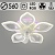 Люстра 9506/5CV WH белый 100W+28W LED RGB 3000-6000K ПДУ диммер d560 h80 с вентилятором, SSH24