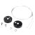 Комплект JAZZWAY PSO-01 S-2x1.0 m  BLACK  для подвесного монтажа