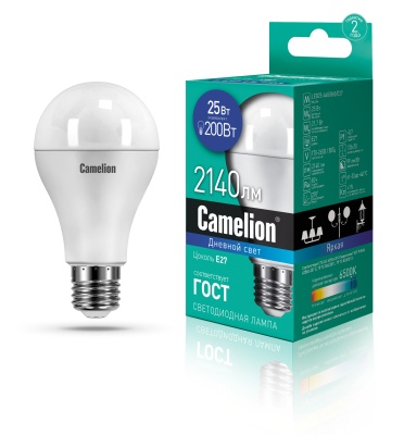Лампа CAMELION LED25-A65/865/E27 220V 25W ()