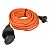 Удлинитель силовой в бухте UNIEL UG /UCK-1N/2x0,75/10M/O IP44 ORANGE б/з, 1гнездо, 10м 6A. Оранжевый