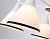Люстра подвесная Ambrella TR3165/5 WH/BK белый/черный E27/5 max 60W D580*380