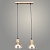 Подвес N5868/2HT WOOD+AM янтарный 2х40W Е27 d380 h800, QH23