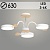 Люстра XI3216/3 WT+WOOD белый/дерево 54W LED 3000-6000K d630 h210, HN22