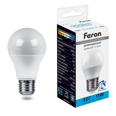 Лампа светодиодная диммируемая LB-751 11W 230V E27 6400K G45