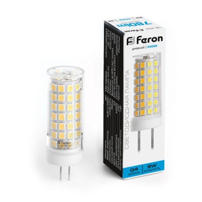 Лампа светодиодная FERON LB-434, (9W) 230V G4 6400K JCD