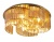 Потолочный светильник с хрусталем Ambrella TR5207/6 GD/TI золото/янтарь E27/6 max 40W D600*180