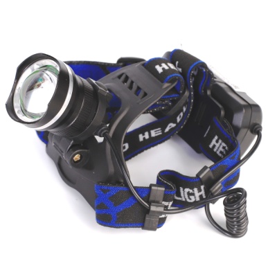 Фонарь ULTRAFLASH LED5337 налоб акк 3,7В, черн., 1LED, 5 Вт, фокус, 2 ак. 3 реж, USB, бокс са