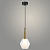Подвес MDM4860/1HQ CL+W прозрачный/белый 1х60W E14 d150 h1150, XLD22
