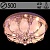 Люстра 55585/500 CR хром 5х40W E14 LED-WT ПДУ d500 h250