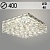 Люстра 53023/400 CR хром 31W LED 4000K d400 h150, EGL23