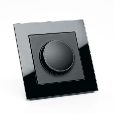 Выключатель диммирующий, серия Катрин, GLS10-7006-05. черный (10/100)