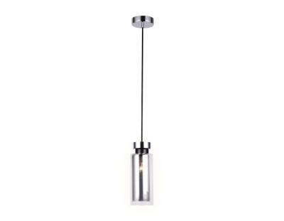 Светильник подвесной со сменной лампой Ambrella TR3572 CH/SM хром/дымчатый E14 max 40W D100*1050