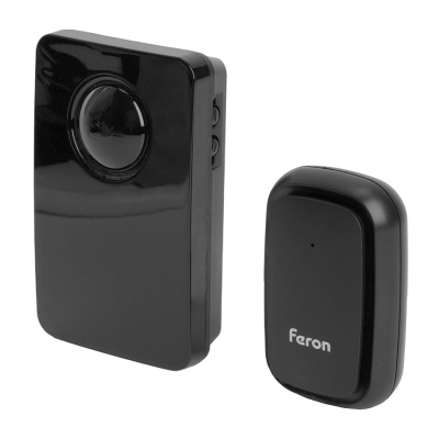 Звонок FERON E-381 электрический дверной, (38 мелодий), черный