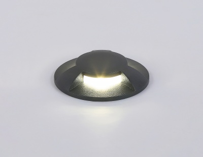 Светильник светодиодный уличный в грунт ST6524 GR серый IP67 LED 4200K 1W D60*93