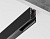 Шинопровод 3м накладной/подвесной Magnetic standard 48V 10mm GL1919 BK черный IP20 3000*21*43
