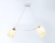 Люстра подвесная Ambrella TR303154/2 WH/CH/FR белый/хром/белый матовый E27/2 max 40W 640*115*410