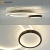 Люстра светодиодная ESTARES SUVON 80W 2R-ON/OFF-500x400x70-WHITE/BLACK/CLEAR-220-IP20