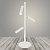 Настольная лампа T20773/3 WT белый 9W LED 4000K h510, MGF23