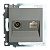 Розетка (механизм) TV + компьютерная RJ-45, серия Катрин, GLS00-7106-06, графит